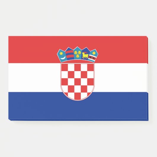 Post-it® Notes avec le drapeau de la Croatie (Devant)