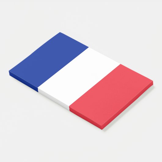 Post-it® Notes avec le drapeau de la France (Incliné)