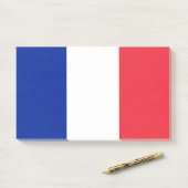 Post-it® Notes avec le drapeau de la France (Sur un bureau)