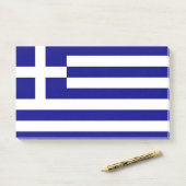 Post-it® Notes avec le drapeau de la Grèce (Sur un bureau)