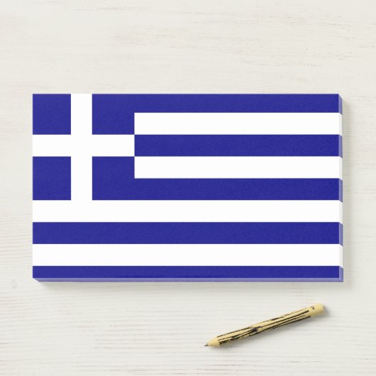 Post-it® Notes avec le drapeau de la Grèce (Sur un bureau)