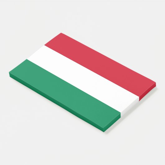 Post-it® Notes avec le drapeau de la Hongrie (Incliné)