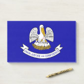 Post-it® Notes avec le drapeau de la Louisiane, USA (Sur un bureau)