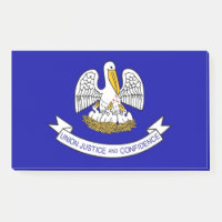 Notes avec le drapeau de la Louisiane, USA