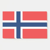Post-it® Notes avec le drapeau de la Norvège (Devant)