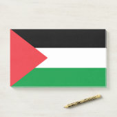 Post-it® Notes avec le drapeau de la Palestine (Sur un bureau)