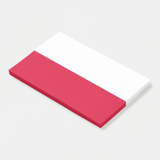 Post-it® Notes avec le drapeau de la Pologne (Incliné)