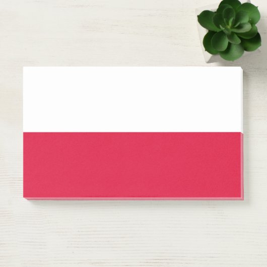 Post-it® Notes avec le drapeau de la Pologne (Bureau)
