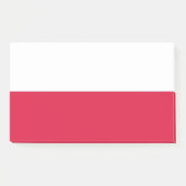 Post-it® Notes avec le drapeau de la Pologne (Devant)