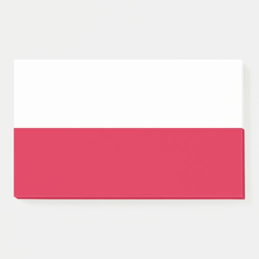 Post-it® Notes avec le drapeau de la Pologne (Devant)