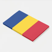 Post-it® Notes avec le drapeau de la Roumanie (Incliné)