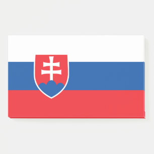 Post-it® Notes avec le drapeau de la Slovaquie