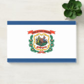 Post-it® Notes avec le drapeau de la Virginie-Occidentale,  (Bureau)