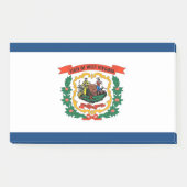 Post-it® Notes avec le drapeau de la Virginie-Occidentale,  (Devant)