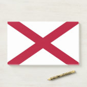 Post-it Notes avec le drapeau de l'Alabama, USA (Sur un bureau)