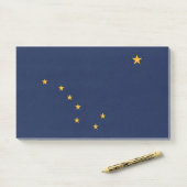 Post-it® Notes avec le drapeau de l'Alaska, USA (Sur un bureau)