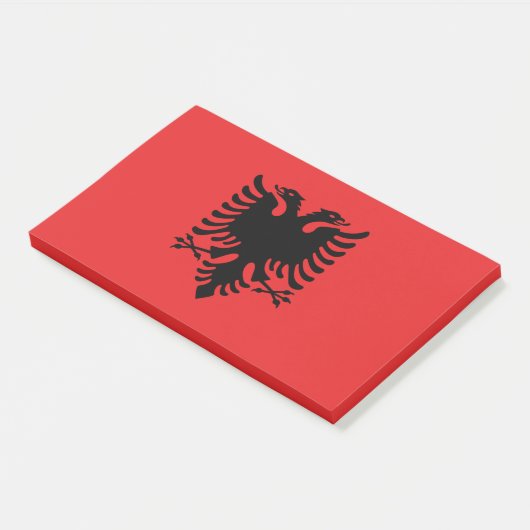 Post-it® Notes avec le drapeau de l'Albanie (Incliné)