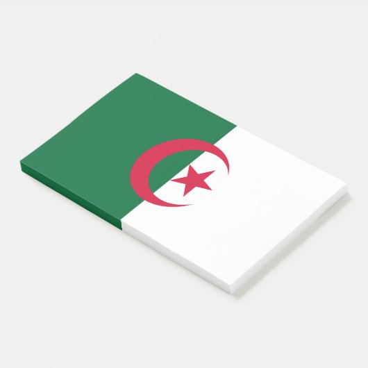 Post-it® Notes avec le drapeau de l'Algérie (Incliné)