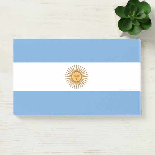Post-it® Notes avec le drapeau de l'Argentine (Bureau)