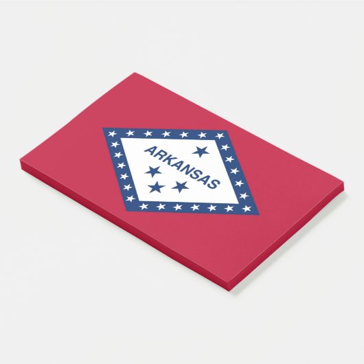 Post-it® Notes avec le drapeau de l'Arkansas, États-Unis (Incliné)