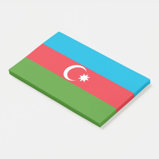 Post-it® Notes avec le drapeau de l'Azerbaïdjan (Incliné)