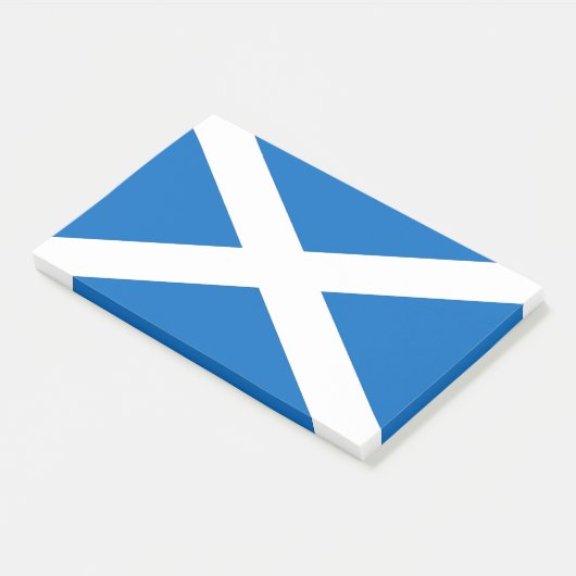 Post-it® Notes avec le drapeau de l'Écosse, Royaume-Uni (Incliné)
