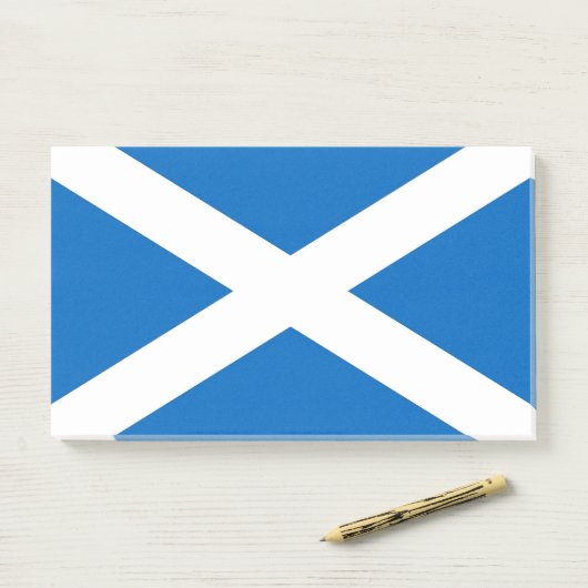 Post-it® Notes avec le drapeau de l'Écosse, Royaume-Uni (Sur un bureau)