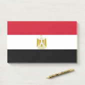 Post-it® Notes avec le drapeau de l'Égypte (Sur un bureau)