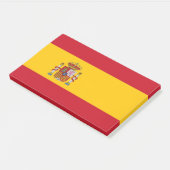 Post-it® Notes avec le drapeau de l'Espagne (Incliné)
