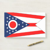 Post-it® Notes avec le drapeau de l'Etat de l'Ohio, USA (Sur un bureau)