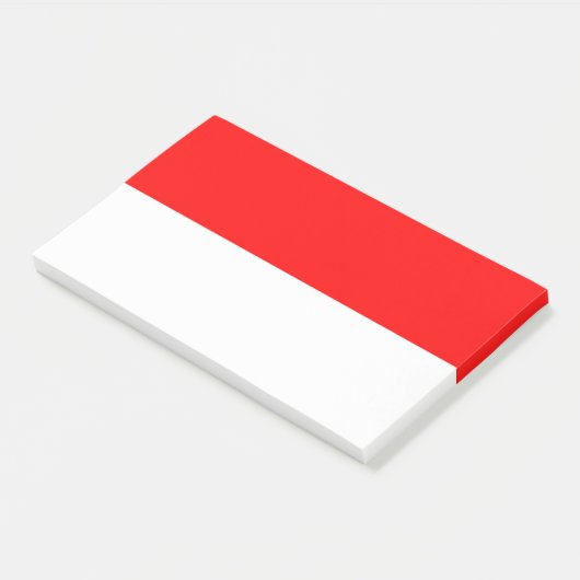 Post-it® Notes avec le drapeau de l'Indonésie (Incliné)