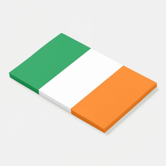 Post-it® Notes avec le drapeau de l'Irlande (Incliné)