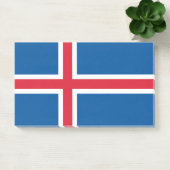 Post-it® Notes avec le drapeau de l'Islande (Bureau)