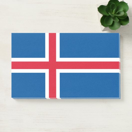 Post-it® Notes avec le drapeau de l'Islande (Bureau)