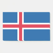 Post-it® Notes avec le drapeau de l'Islande (Devant)