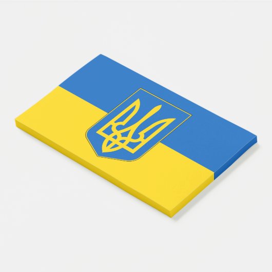 Post-it® Notes avec le drapeau de l'Ukraine (Incliné)