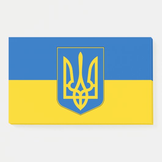Post-it® Notes avec le drapeau de l'Ukraine (Devant)
