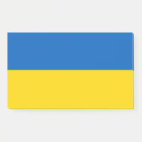 Notes avec le drapeau de l'Ukraine