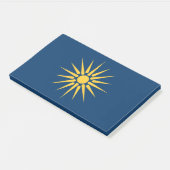 Post-it® Notes avec le drapeau de Macédoine, Grèce (Incliné)