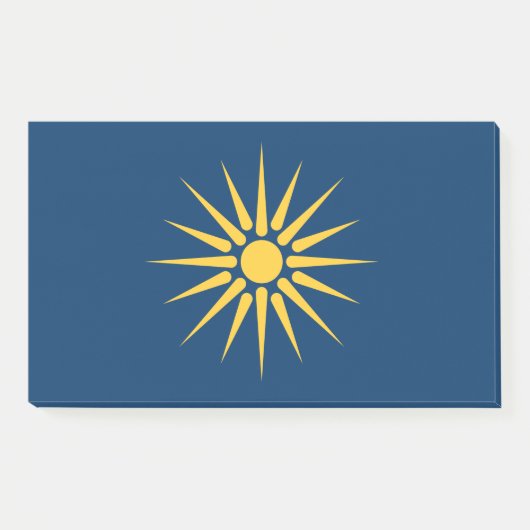 Post-it® Notes avec le drapeau de Macédoine, Grèce (Devant)