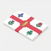 Post-it® Notes avec le drapeau de Montréal, Canada (Incliné)