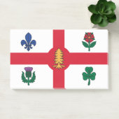 Post-it® Notes avec le drapeau de Montréal, Canada (Bureau)