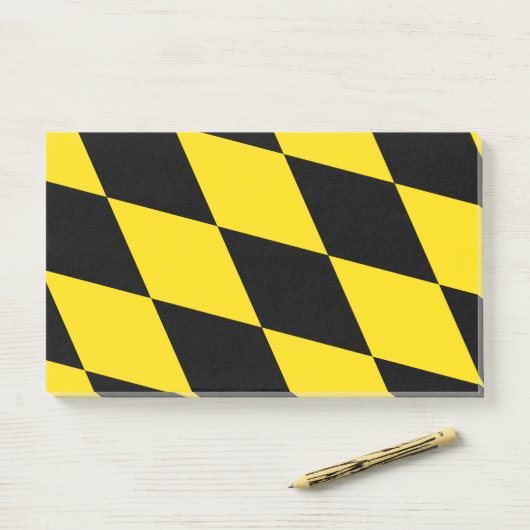 Post-it® Notes avec le drapeau de Munich (Sur un bureau)