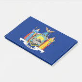 Post-it® Notes avec le drapeau de New York, USA (Incliné)