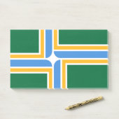 Post-it® Notes avec le drapeau de Portland City, USA (Sur un bureau)