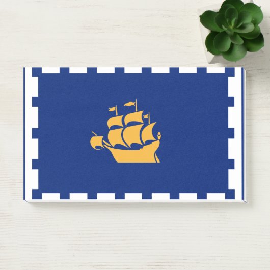 Post-it® Notes avec le drapeau de Québec, Canada (Bureau)