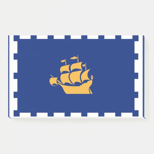 Post-it® Notes avec le drapeau de Québec, Canada (Devant)
