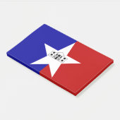 Post-it® Notes avec le drapeau de San Antonio, États-Unis (Incliné)