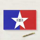 Post-it® Notes avec le drapeau de San Antonio, États-Unis (Sur un bureau)