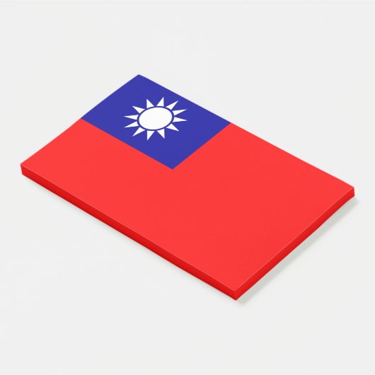 Post-it® Notes avec le drapeau de Taiwan (Incliné)